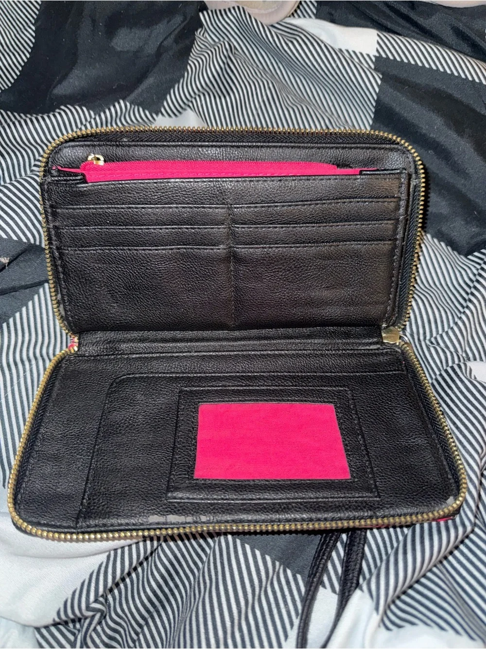 Vera Bradley Hot Pink Plaid Wristlet